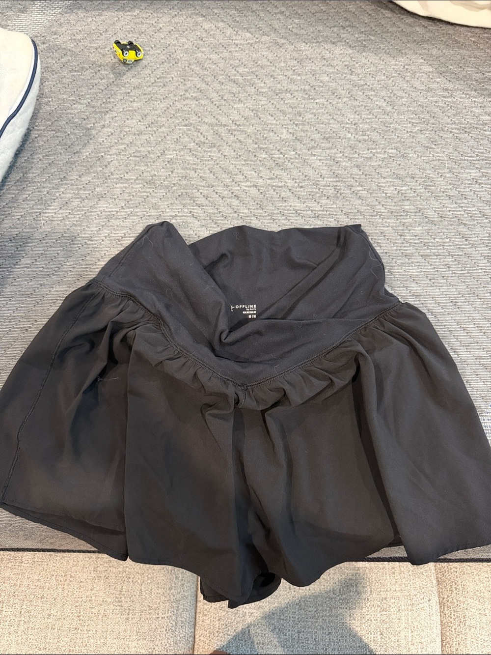 aerie Black Athletic Skort with Built-In Shorts